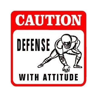 CAUTION DEFENSIVE PLAYER football game sign   Decorative Signs