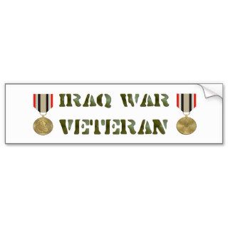 Iraq War Vet Bumper Stickers