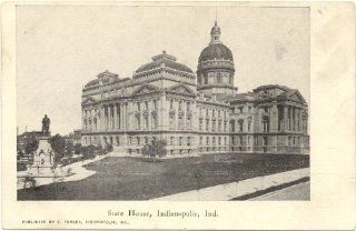 1900 Vintage Postcard State House   Indianapolis Indiana 