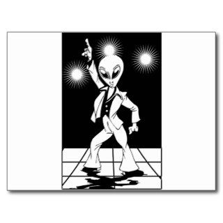 Dancing Alien Postcard