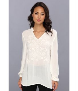 LAmade L/S Embroidered Blouse/Tunic Womens Blouse (White)
