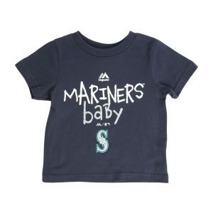 Seattle Mariners Majestic MLB Infant Born Into This T Shirt