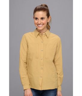ExOfficio Dryflylite Long Sleeve Shirt Womens Long Sleeve Button Up (Brown)