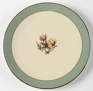 Flintridge Avalon Sage Green (Plat/Coupe) Salad Plate, Fine China Dinnerware   S