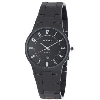 Skagen Men's 572XLTMXB Titanium Black Watch at  Men's Watch store.