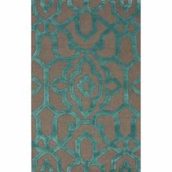 nuLOOM Handmade Marrakesh Grey Faux Silk/ Wool Rug (7'6 x 9'6) Nuloom 7x9   10x14 Rugs