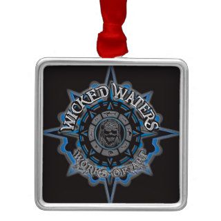 Wicked Waters works of art apparel, clothes, gifts Christmas Ornament