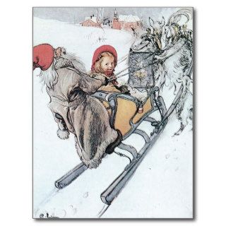 Christmas Nisse and Kirsti Postcards