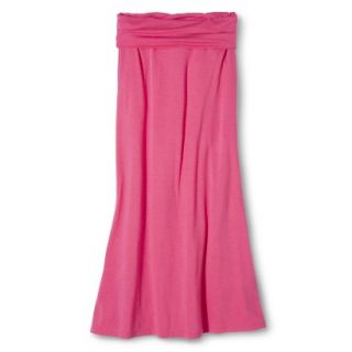 Mossimo Supply Co. Juniors Foldover Maxi Skirt   Hot Rod Pink S(3 5)
