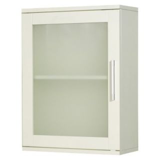 Target Display Cabinet TMS Frosted Pane Wall Cabinet   White