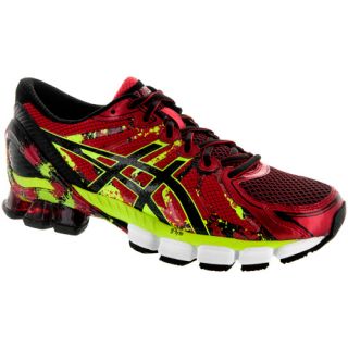 ASICS GEL Sendai 2 ASICS Mens Running Shoes High Risk Red/Black/Flash Green