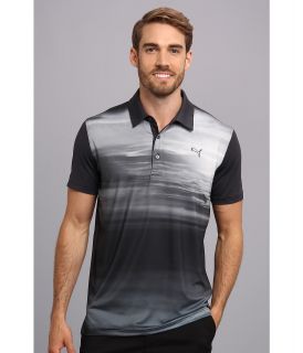 PUMA Golf Digi Sky Polo Mens Short Sleeve Pullover (Black)