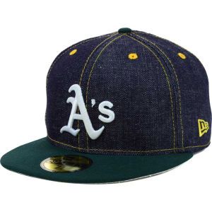 Oakland Athletics New Era MLB Team Color Denim 59FIFTY Cap