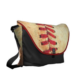 Vintage baseball ball messenger bags