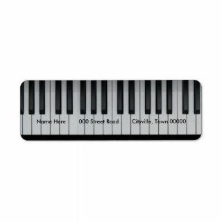 Piano Keyboard Custom Return Address Labels
