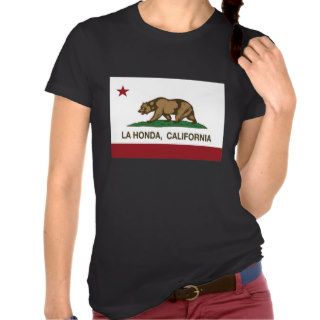 california flag la honda t shirts