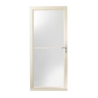 Andersen 3000 Series 36 in. Almond Right Hand Self Storing Storm Door Nickel Hardware with Fast and Easy Installation System 3SNEZR36AL