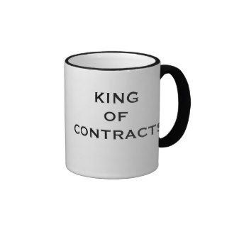 King of Contracts  Funny Human Resources Job Title Mug