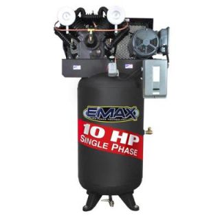 EMAX Industrial 80 Gal. 10 HP 1 Phase Air Compressor HI10V080V1
