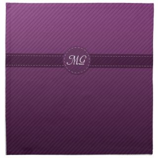 Custom Monogram Pink Purple Classic Style Napkin