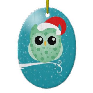 Christmas Owl Christmas Ornament