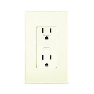 Insteon 2473SAL OutletLinc INSTEON Remote Control Outlet, Almond   Switch Plates  