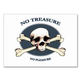 No Treasure Pirate Skull Business Cards