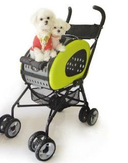 InnoPet® buggy 5 in 1 Hundebuggy + Hundetrolley + Hundetasche + Autositztasche in einem Hunde Limone Buggie günstig Hundewagen Haustier