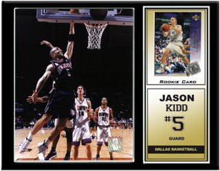 Jason Kidd Rookie Card  12x15 Plaque Basketball