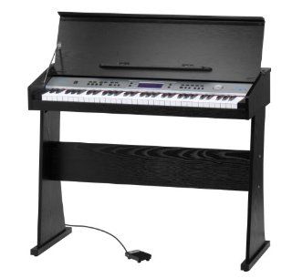 FunKey DP 61 II Digitalpiano und Ständer (61 Keyboard Tasten, 128 verschiedene Sounds, 128 Rhythmen, 12 Demo Songs, Begleitautomatik, Record Funktion) Musikinstrumente