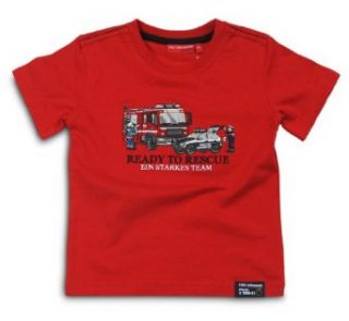SALT AND PEPPER Jungen T Shirt Feuerwehr & Polizei, Größe 116;Farbe rot Bekleidung