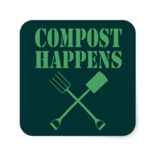 Compost Happens Sticker