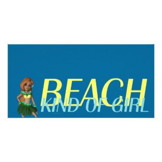 TEE Beach Kind of Girl Photo Greeting Card