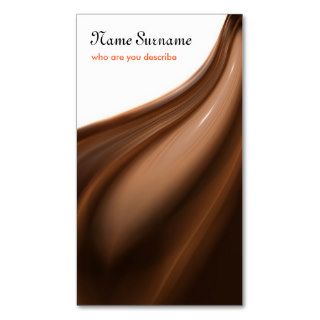 chocolate business card