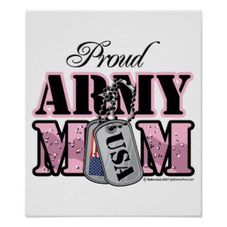 Proud ARMY Mom Dog Tag Print
