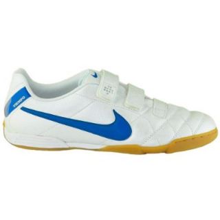 Nike Jr. Tiempo V3 IC AF Kinder Fußballschuh 454328 140 Farbe White/Treasure Blue Schuhe & Handtaschen