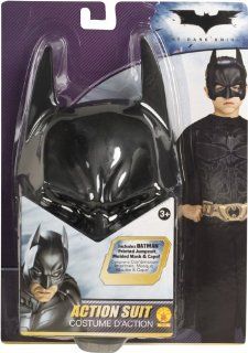 Rubies   Batman Kostüm, The Dark Knight mit Cape und Maske, Größe 110 140 Spielzeug