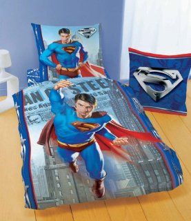Superman Returns Bettwäsche Garnitur Single ca. 140x200cm TOP Qualität mit Reißverschluß Küche & Haushalt