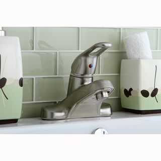 Satin Nickel Single handle Bathroom Faucet Other Plumbing