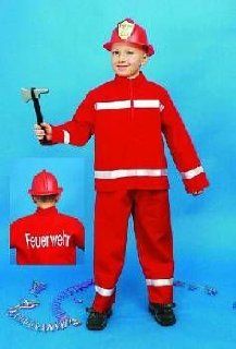 Kostüm Feuerwehrmann Feuerwehr Kinderkostüm Gr. 128 Spielzeug