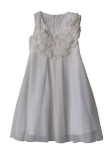 Käthe Kruse Mädchen Kleid (knielang) 13049, Gr. 128, Weiß (weiß) Bekleidung