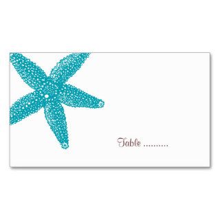 Starfish Place Card Business Card Template