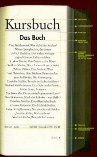 Das Buch. Kursbuch, Heft 133 Karl M Michel, Ingrid Karsunke, Tilman Spengler Bücher