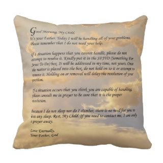 Letter God Throw Pillows
