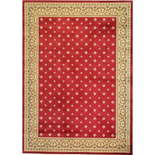 Dallas Formal Red Area Rug (3' 11 x 5' 3) 3x5   4x6 Rugs