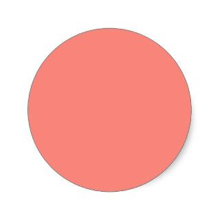 Coral Peach Background. Fashion Color Trend. Chic Sticker