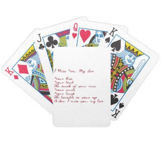 I Miss You, My Love Poem Card Deck