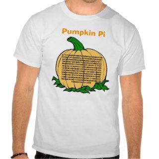 Pumpkin Pi Tshirts