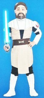 Original Lizenz Star Wars Clone Wars Obi Wan Kenobi Clonewars Kostüm Gr. 146   158 Spielzeug
