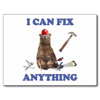 Fix Anything Bear Post Card
